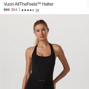 Vuori AllTheFeels Black Halter